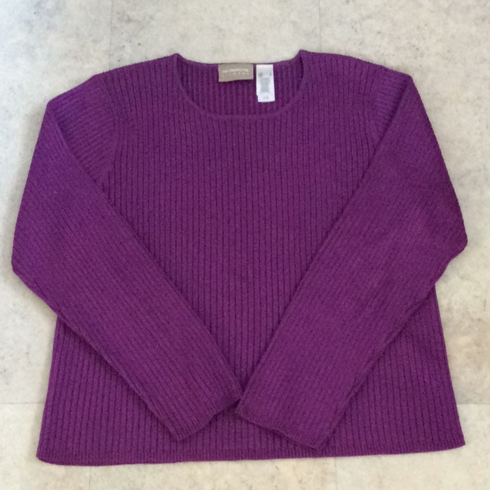 Long Sleeve Knit Top Sweater Liz Claiborne